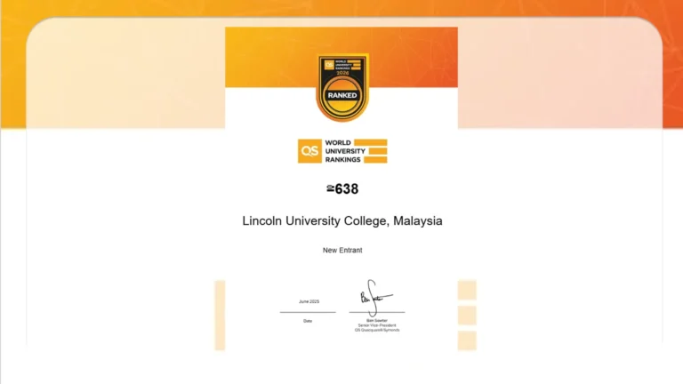 Lincoln University College, Malaysia Makes Its Debut in QS World University Rankings 2026